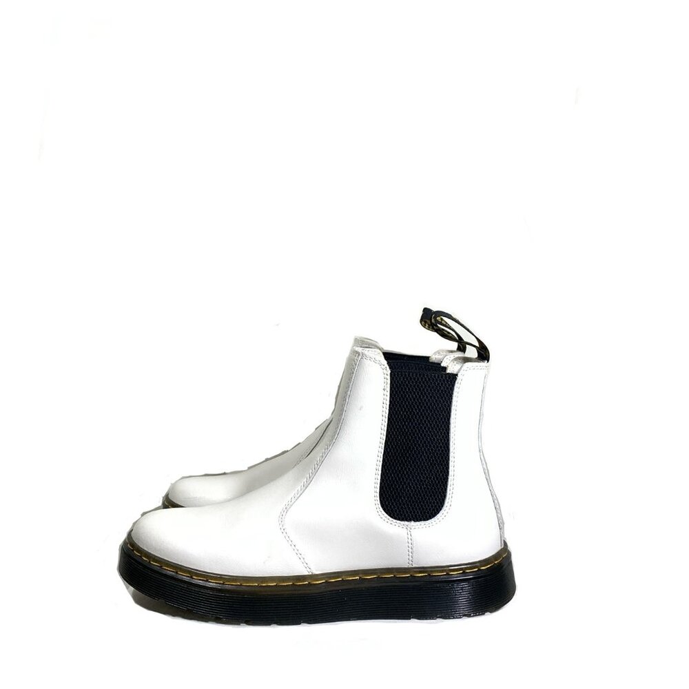 DR. MARTENS White Dorrian Chelsea Boots